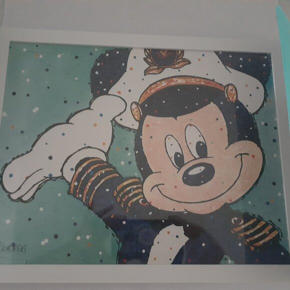 25th anniversary Disney Cruise Line commemorative Mickey print - Picture 5 of 5